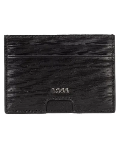 Hugo Boss Men's Luminary Card Holder In Black