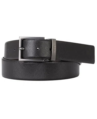 Hugo Boss Men's Luxe Reversible Leather Belt In Black