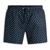 Hugo Boss Swim Shorts With Monogram Print In Black