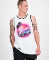 Hugo Boss X Vcarb Fanwear Tank Top With Miami Artwork In White