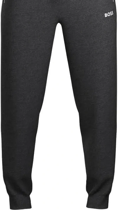 Hugo Boss Men Mix & Match Lounge Jogger Drawstrings Cotton Pants In Grey