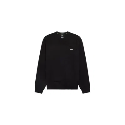 Hugo Boss Men's Momentum-x Crewneck Knit Sweater, Black