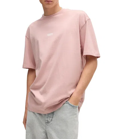 Hugo Boss Logo Patch T-shirt In Pink