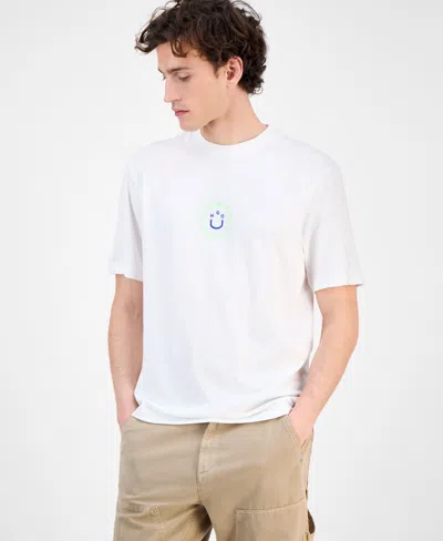 Hugo Boss Men's Napoka Logo Graphic Cotton T-shirt In White