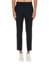Hugo Boss Tailored Trousers With Side And Back Pockets In Blue