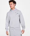 Hugo Boss Men's Nedimo Relaxed Fit Long Sleeve Logo Hoodie In Gray