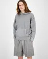 Hugo Boss Men's Neliso Relaxed Fit Long Sleeve Hoodie In Gray