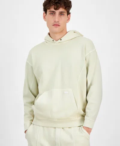 Hugo Boss Men's Neliso Relaxed Fit Long Sleeve Hoodie In Med Beige