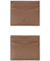 Hugo Boss Men's New Crosstown Leather Credit Card Wallet In Brown