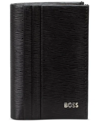 Hugo Boss Men's New Crosstown Leather Wallet In Black