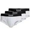 Hugo Boss Men's 3-pack Boss One Hip Briefs In White