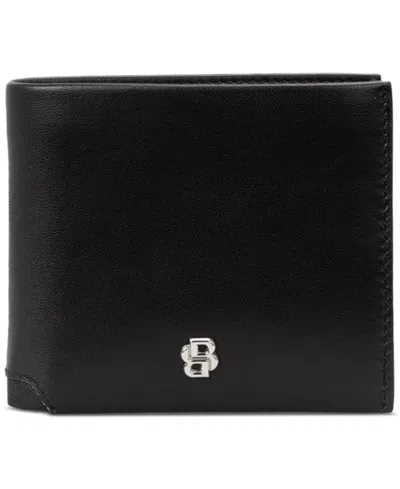 Hugo Boss Men's Open Face Leather Wallet In Black