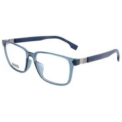 Hugo Boss Rectangle-frame Glasses In Blue