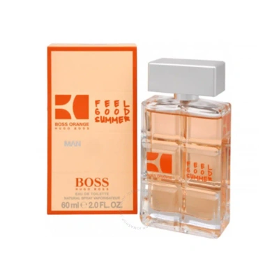 Hugo Boss Men's Orange Feel Good Summer Edt Spray 2.03 oz Fragrances 0737052696072 In Green / Orange