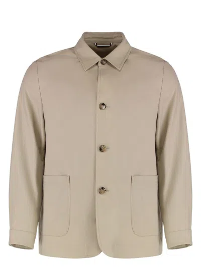 HUGO BOSS MEN'S OVERSHIRT WITH BUTTONS