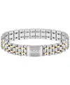 Hugo Boss Men's Owan Two-tone Stainless-steel Bracelet In Two-tone