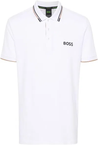 Hugo Boss Men's Paddy Pro Sretch Polo, White