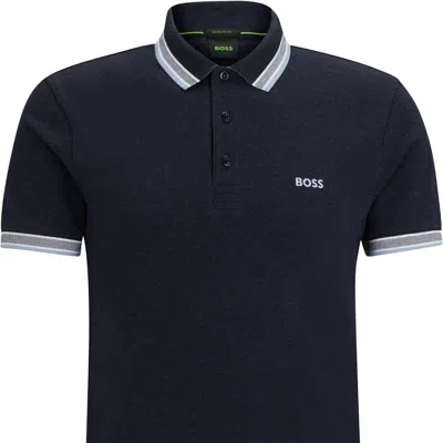Hugo Boss Paddy Polo Shirt In Dark Blue