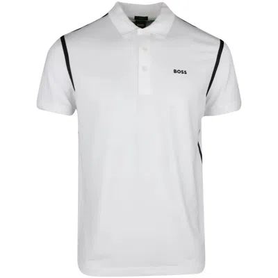Hugo Boss Men's Paddy Tape Stretch Polo, White