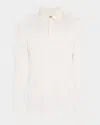 Hugo Boss Long-sleeve Polo Shirt In White