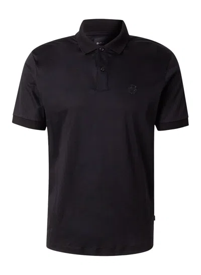 Hugo Boss Men's Parlay 1895 Short Sleeve Polo, Black