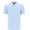 Hugo Boss Parlay 190 Cotton Polo In Light Blue