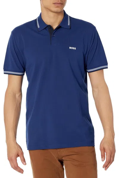 Hugo Boss Paul Modern Essential Polo衫 In Blue