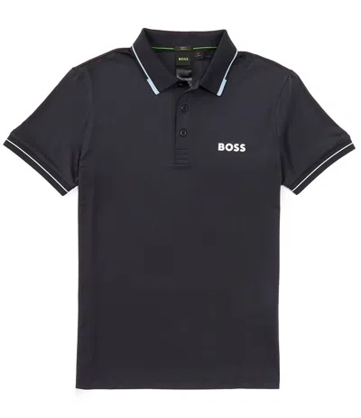 Hugo Boss Men's Paul Pro Slim Fit Polo, Dark Blue