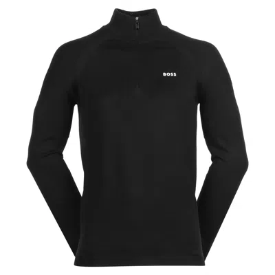 Hugo Boss Men's Perfom-x Quarter Zip Sweatshirt, Black