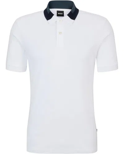 Hugo Boss Boss Phillipson 116 Polo Shirt In White
