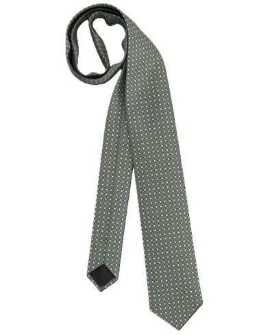 Hugo Boss Men's Polka-dot Slim Tie In Green
