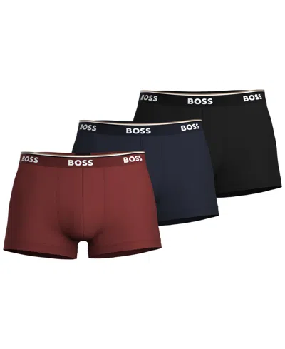 Hugo Boss Boss By  Men's Power 3-pack Trunk Underwear In Open Misc