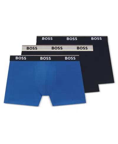 Hugo Boss Men's Power Boxer Briefs Underwear, 3-pack Set In Multi