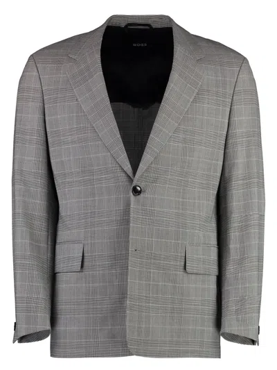 HUGO BOSS MEN'S PRINCE OF WALES CHECKED JACKET