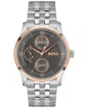 Hugo Boss Boss Principle Master Chronograph Watch, 41mm In Silver