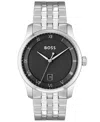 Hugo Boss Boss Principle Watch Silver In Silver