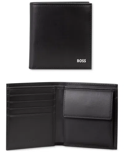 Hugo Boss Men's Randy Leather Bifold Wallet In Black