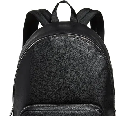 Hugo Boss Men's Ray Embossed Logo Smooth Vinyl Backpack In Black