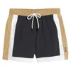 Hugo Boss Boss Remy Colorblock Swim Trunks In Black