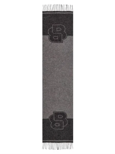 Hugo Boss Men's Rikard Scarf In Medium Grey