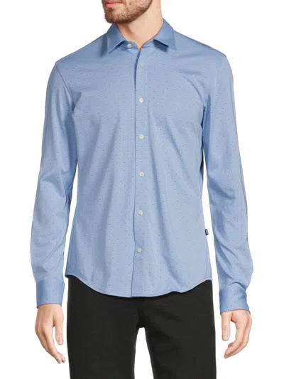 Hugo Boss Men's Roan Slim Fit Shirt In Blue