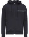 Shop Hugo Boss Men's Saggy 1 Dark Blue Cotton Full Zip Hoodie Sweatshirt