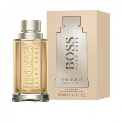 Hugo Boss Men's Scent Pure Accord Edt Spray 3.4 oz Fragrances 3614228902106 In White