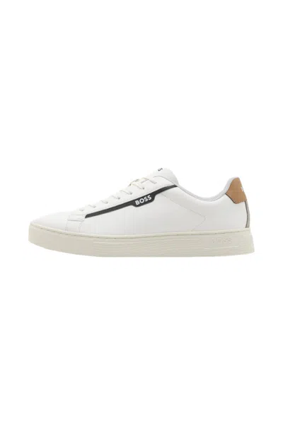 HUGO BOSS MEN'S SHOES BOSS 50502869 OPEN WHITE