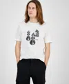 Hugo Boss Men's Short Sleeve Crewneck Chess Graphic T-shirt In White