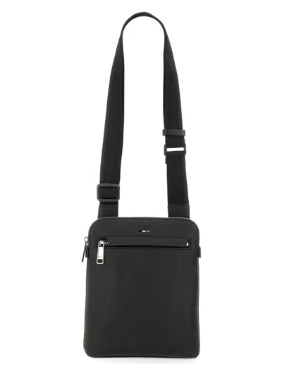 HUGO BOSS MEN'S SHOULDER BAG WITH LOGO