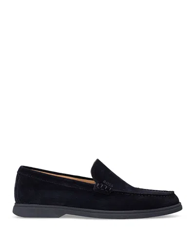 Hugo Boss Men's Sienne Slip On Loafers In Dark Blue