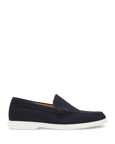 HUGO BOSS MEN'S SIENNE SLIP ON MOC TOE LOAFERS