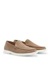 Hugo Boss Sienna Mens Suede Loafers Uk8 Eu42 In Brown