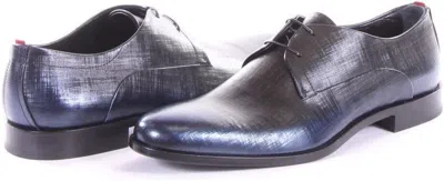 Pre-owned Hugo Boss Men Sigma Dress Shoes Blue Size 8